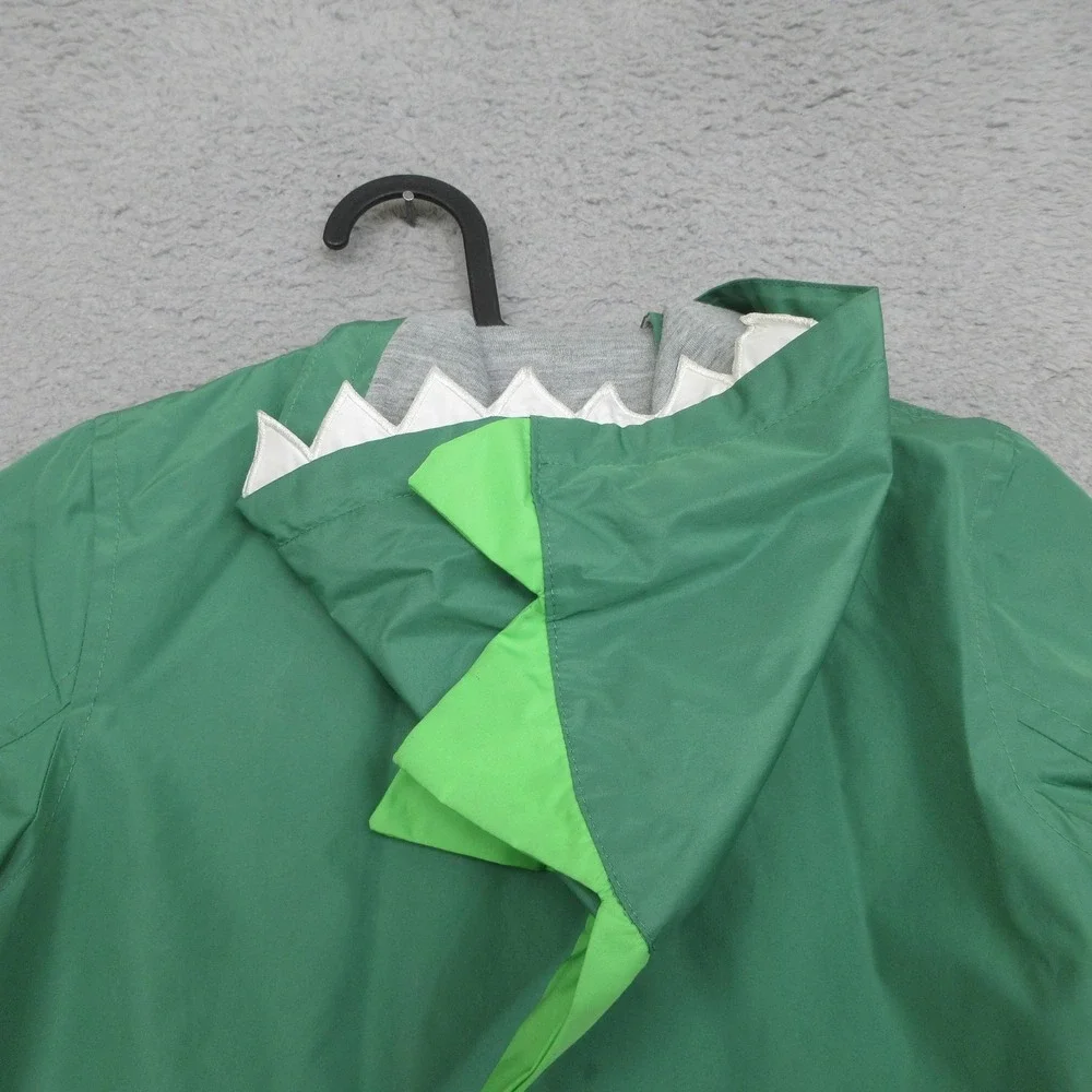 Carters Dinosaur Rain Jacket Kids 4 Green Hooded Dino Hunter Outdoor Kidswear